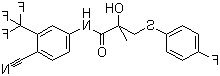 N-[4-Cyano-3-(trifluoromethyl)phenyl]-3-[(4-fluorophenyl)thio]-2-hydroxy-2-methylpropionamide